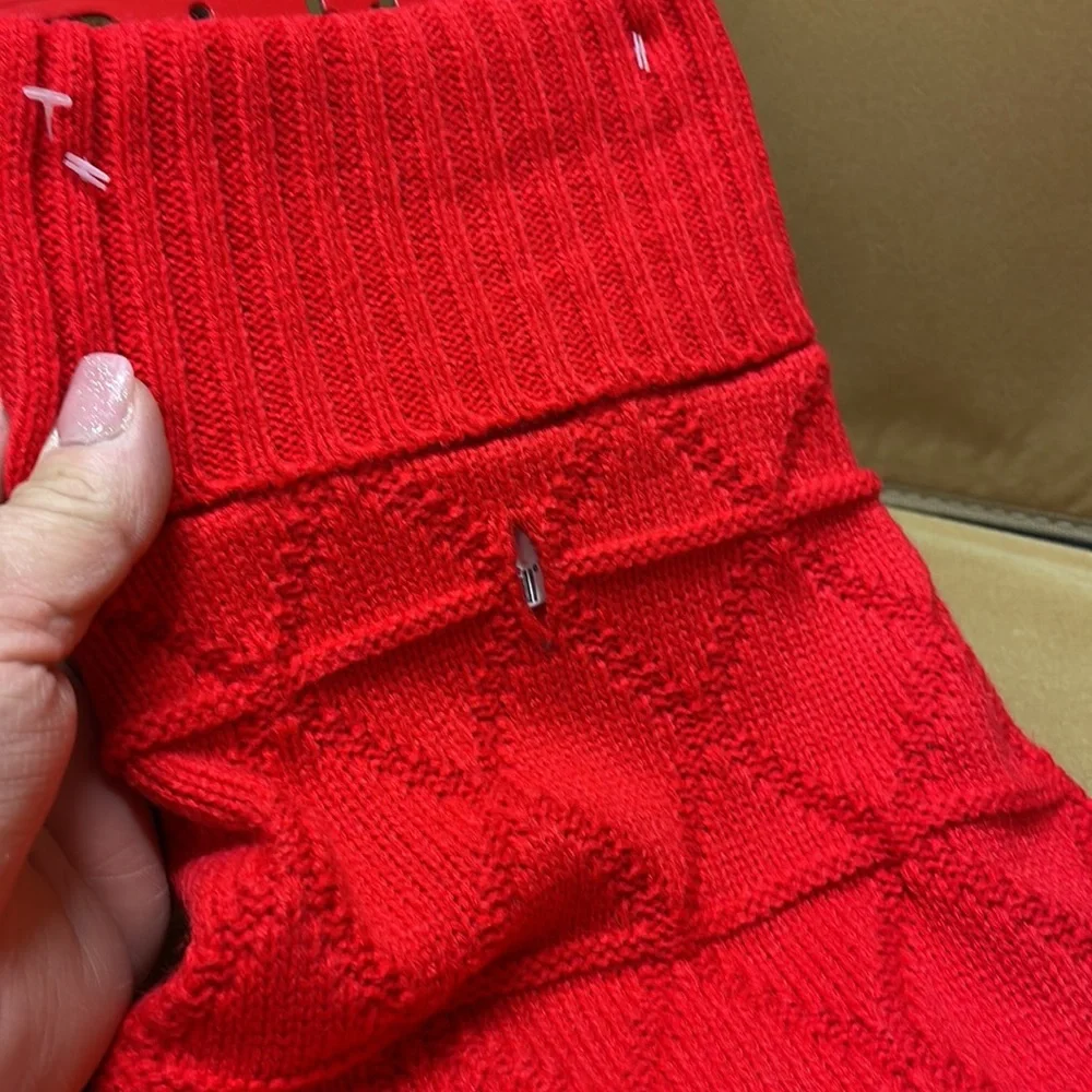 Dog clothing small pet sweater red
